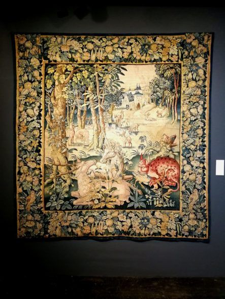 De Witt Fine Tapestries, Landscape with unicorn, deer and lynx (XVI sec.)