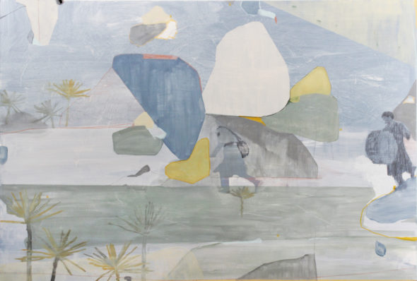 Federica Giulianini, Sachalin, 120x80 cm, tecnica mista su lino, 2018