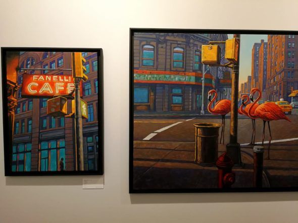 Huberty & Breyne Gallery, Miles Hyman - New York, Fanelli Cafe