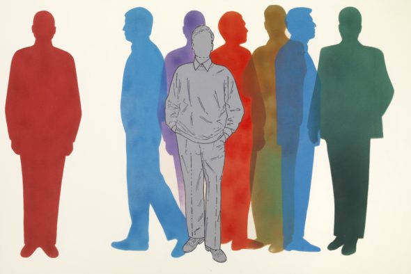 Renato Mambor, I protettori, 2007