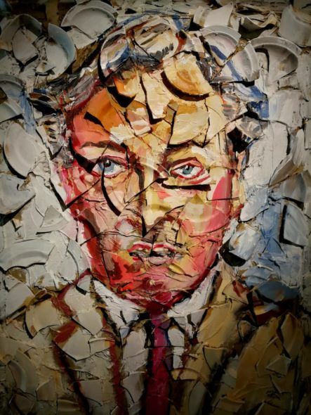 Julian Schnabel, Portrait of George Bradfield, 2009, Collezione Ernesto Esposito, Napoli. Foto Artslife