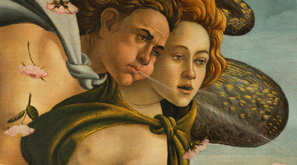 Sandro Botticelli, La nascita di Venere (dettaglio)