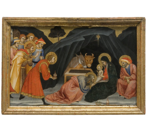 Taddeo di Bartolo, tavoletta Adorazione dei Magi, Pinacoteca Nazionale Siena, Polo Museale Toscana