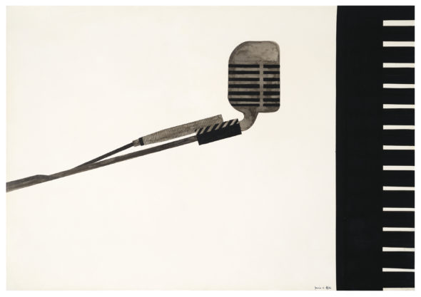 Alighiero Boetti, Senza titolo , 1965 China e china acquerellata su carta, 79.9 x 99.9 cm