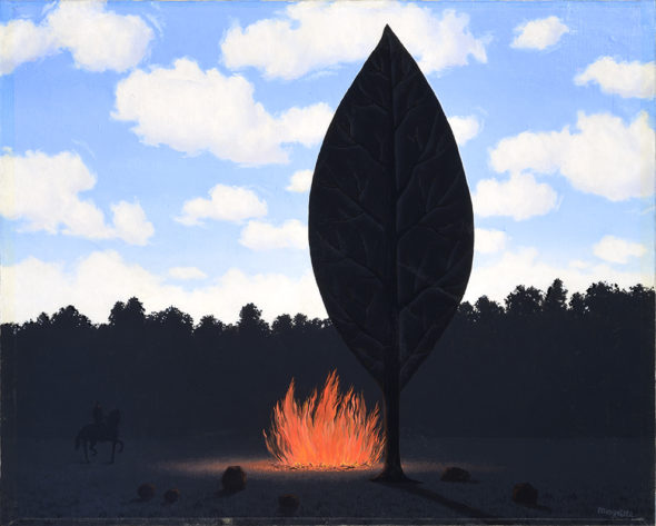 René Magritte, Le fenêre ouverte, 1966 Olio su tela Palazzo Maffei Casa-Museo, Verona Collezione Luigi Carlo