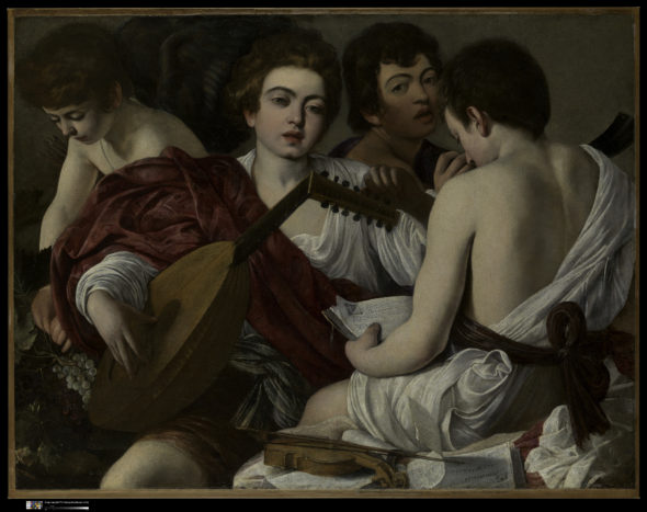 Peterzano Accademia Carrara 2020 Caravaggio, I Musici, 1595