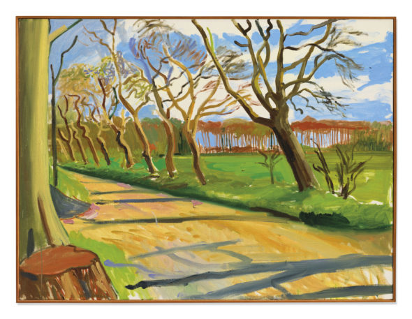 David Hockney (b. 1937), Walnut Trees. Price realised 3.874.704 euro