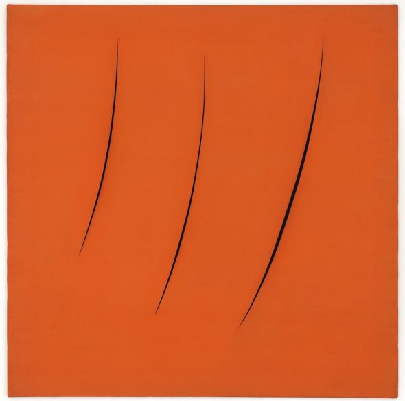 Lucio Fontana, 'Concetto Spaziale, Attese,' 1959, oil on canvas. Photo by Marco Anelli. Courtesy the Olnick Spanu Collection