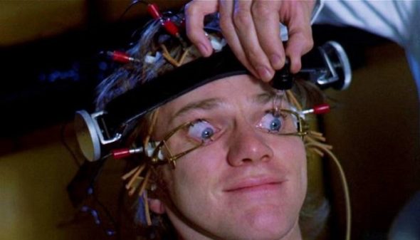 Malcolm McDowell è Alex in Arancia meccanica (1971)
