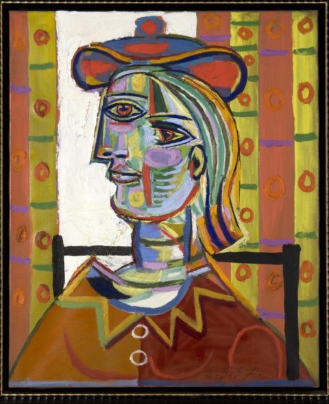 Collezione Marron | Pablo Picasso, Femme au beret et la collerette (1937)