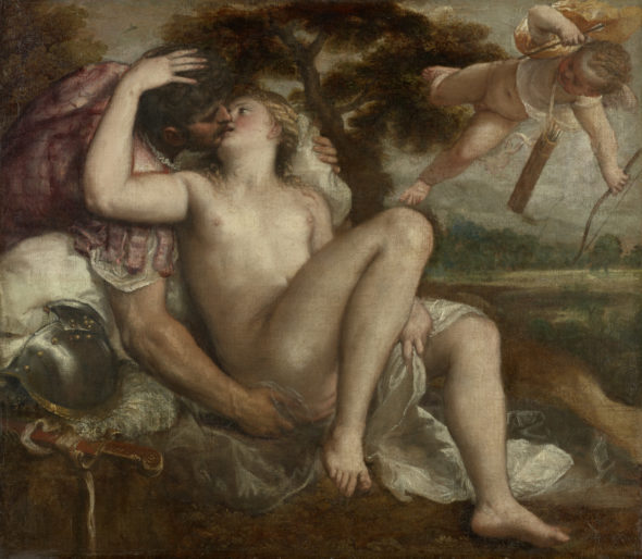 Peterzano Accademia Carrara 2020 Tiziano Vecellio, Marte, Venere e Amore, 1550