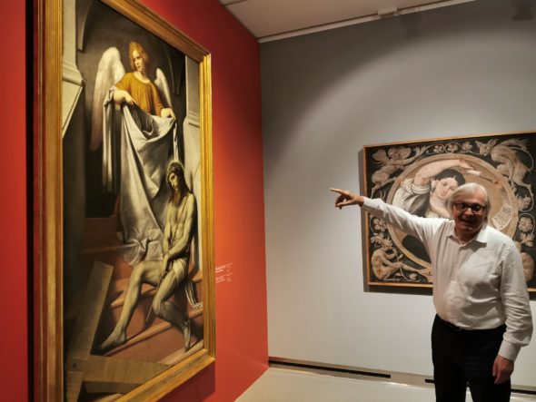 Vittorio Sgarbi alla mostra del Pordenone