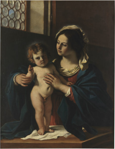Guercino Madonna col Bambino benedicente, 1629, olio su tela, Cento, Pinacoteca Civica.