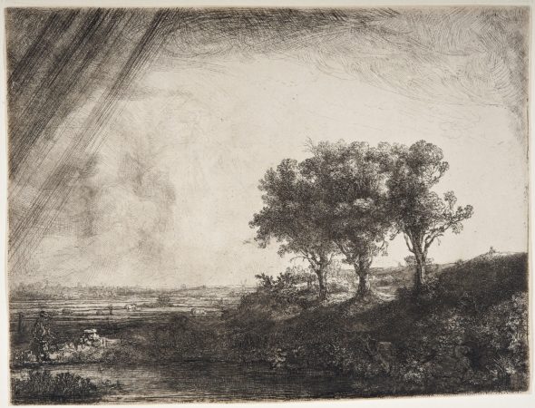 REMBRANDT (Leida, 1606 – Amsterdam, 1669) I tre alberi , 1643