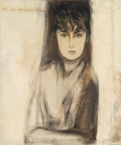 Ritratto di Titina Hedda Stern – 1954 Carboncino su carta
